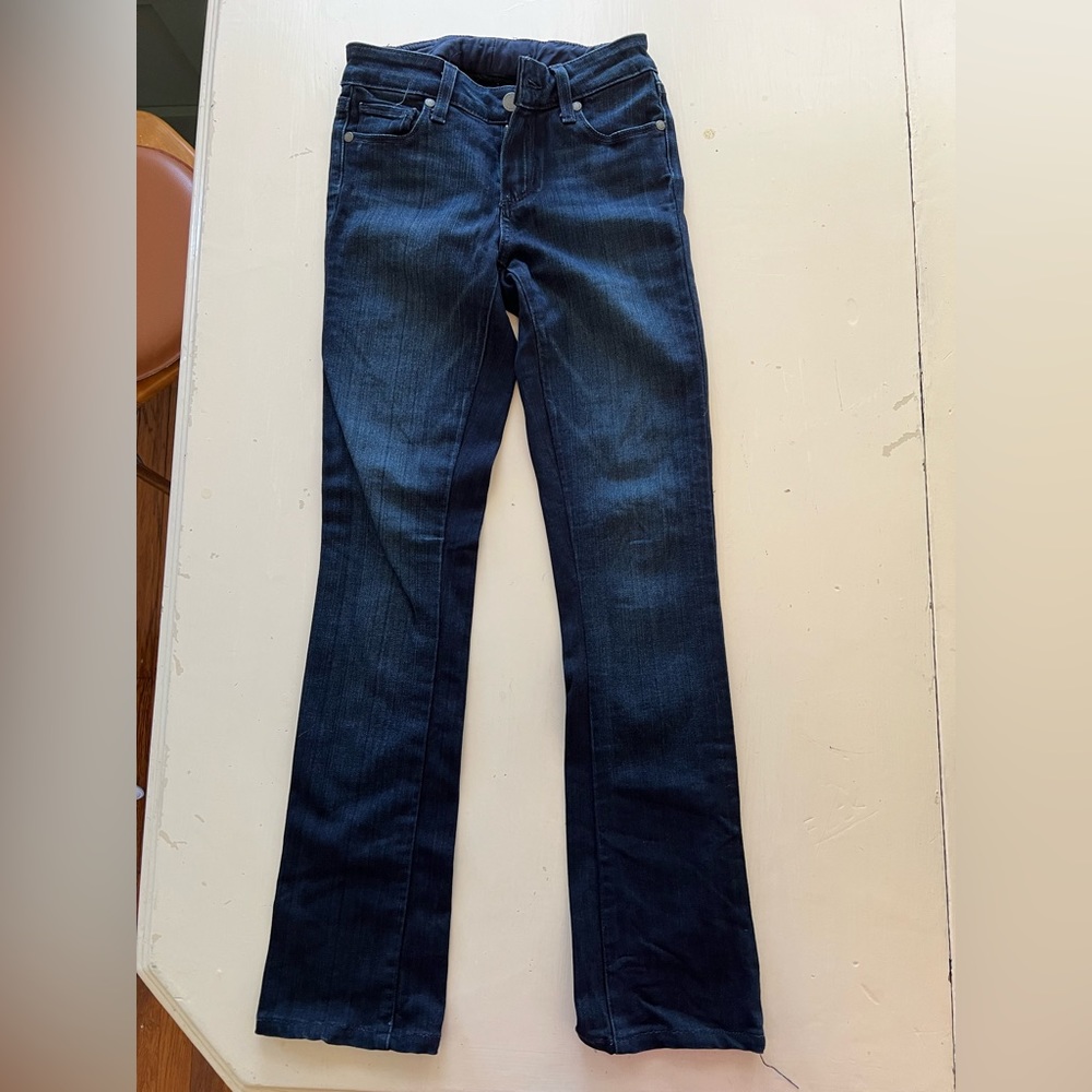 Paige skyline straight petite jeans